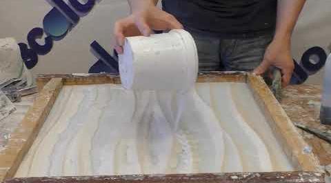 Изготовление силиконовой формы для гипсовой 3D панели